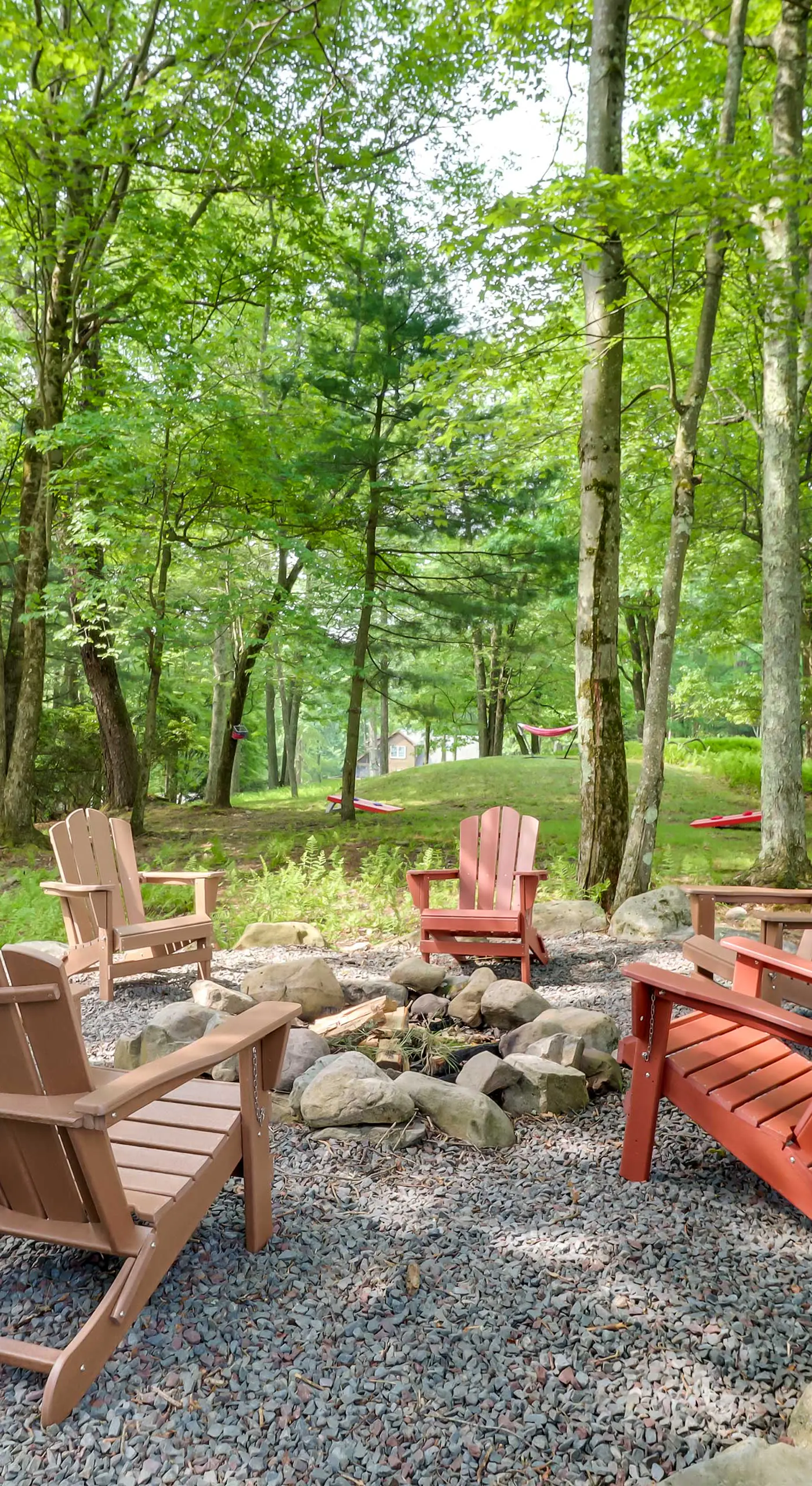 Outdoor Theater, Deck & Fire Pit: Poconos Retreat
