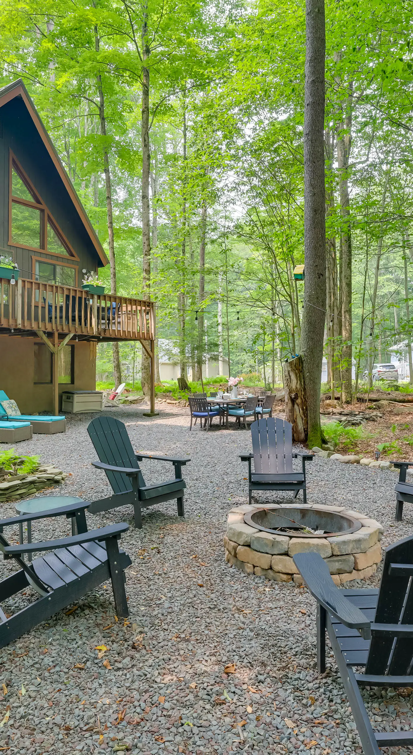 Fire Pit & Grill: 'Woodside Nest' in Pocono Lake!