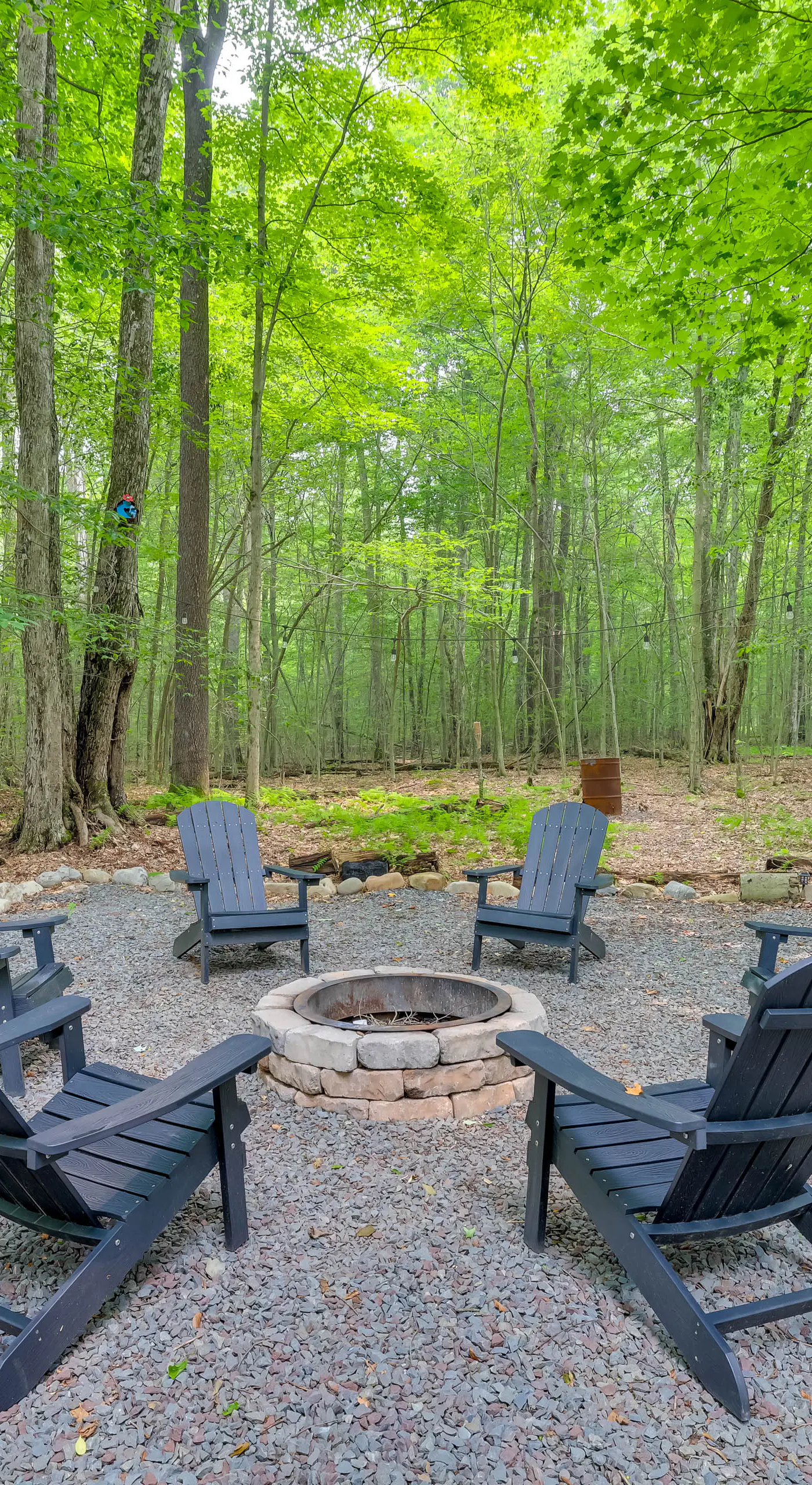 Fire Pit & Grill: 'Woodside Nest' in Pocono Lake!