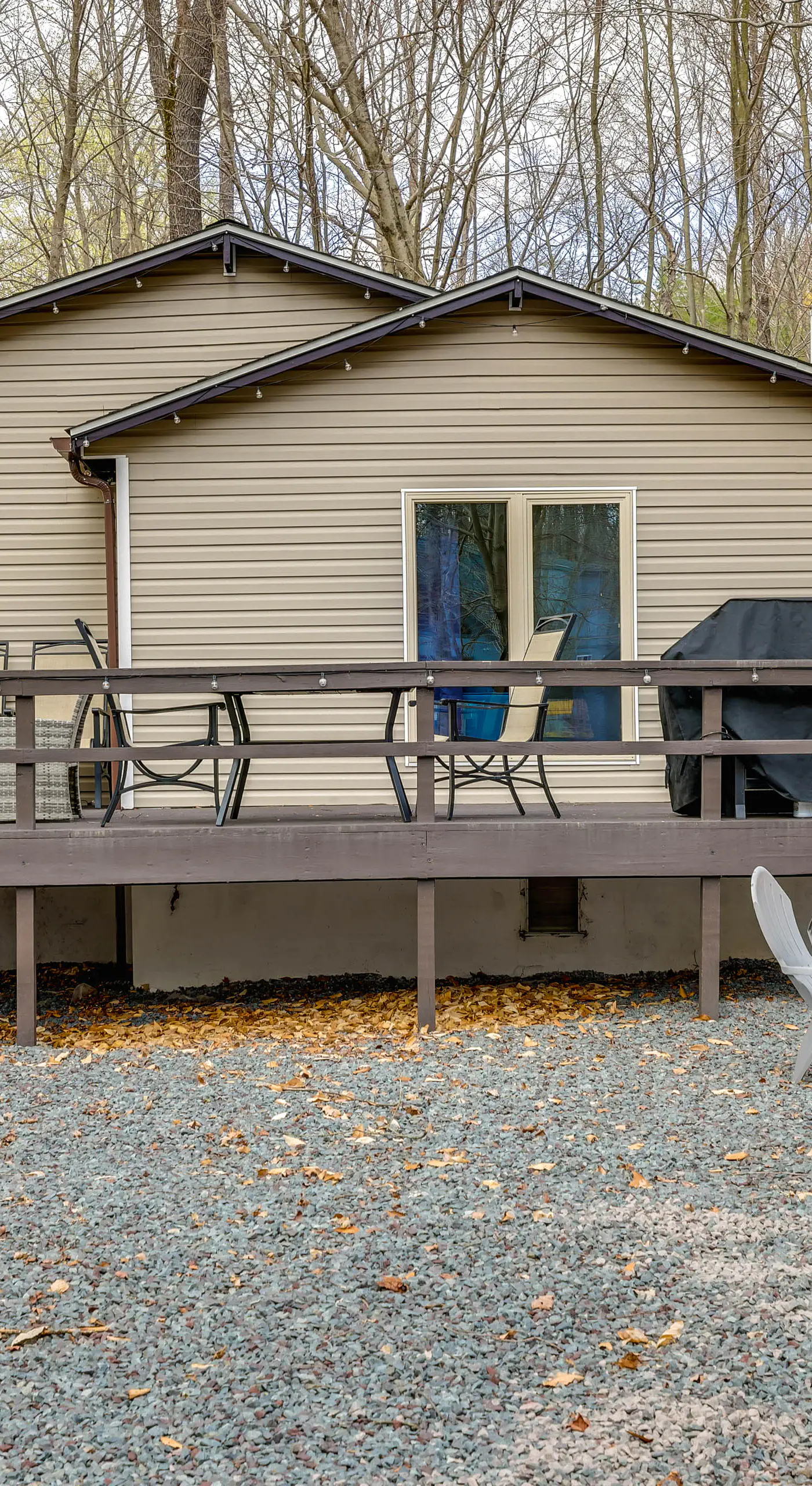 Fire Pit & Deck: Inviting Pocono Lake Home