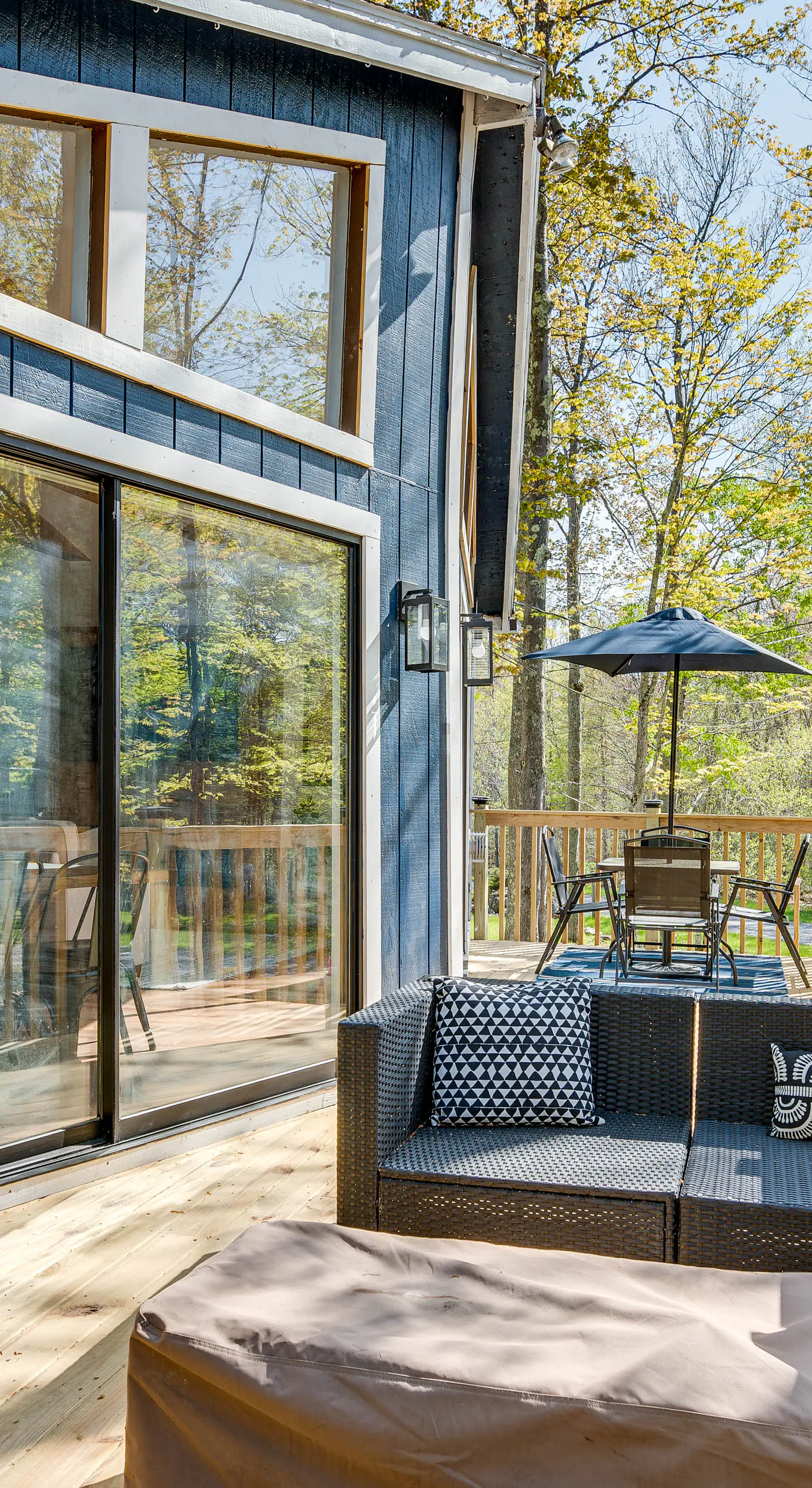 Deck & Community Perks: Bright Pocono Lake Home!