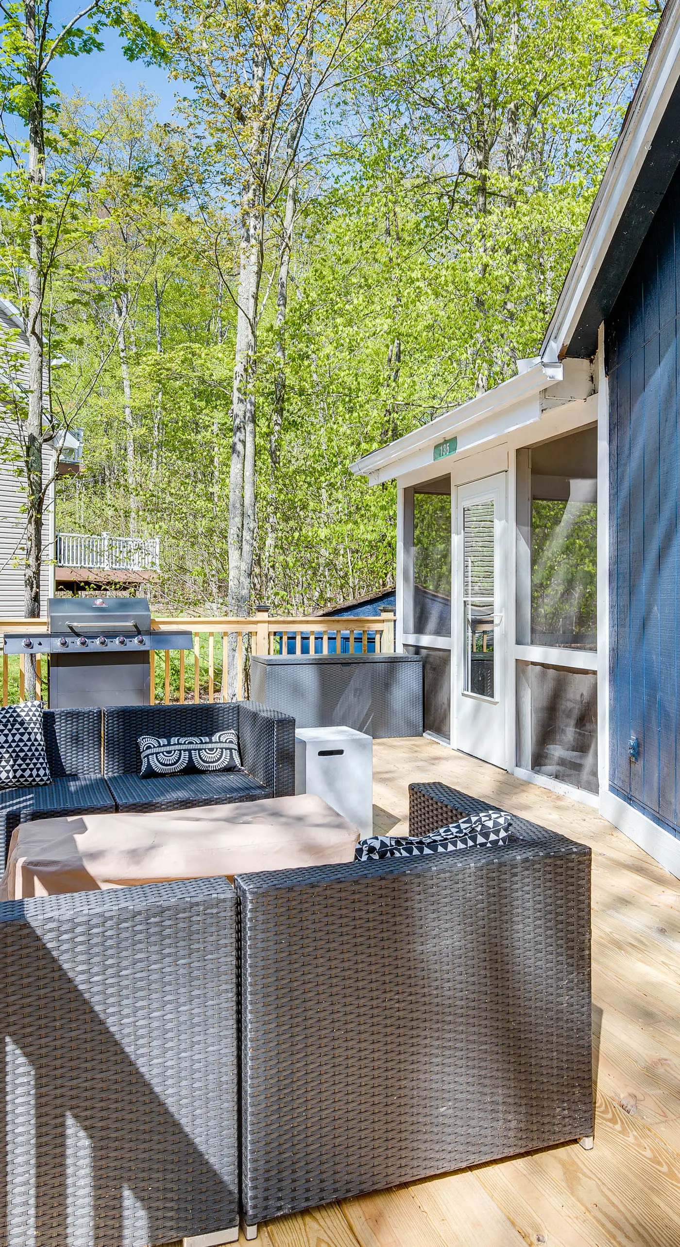 Deck & Community Perks: Bright Pocono Lake Home!