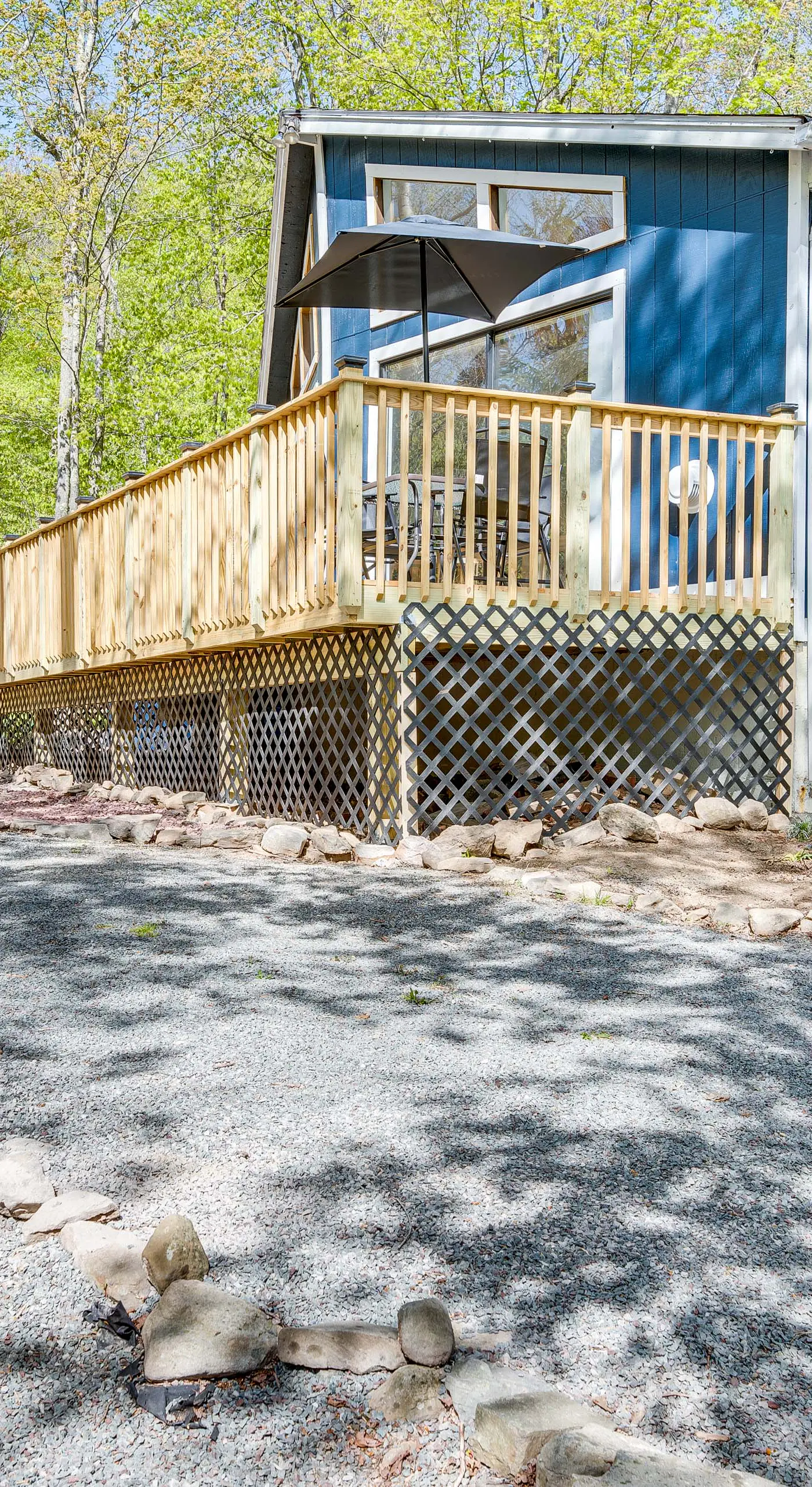 Deck & Community Perks: Bright Pocono Lake Home!