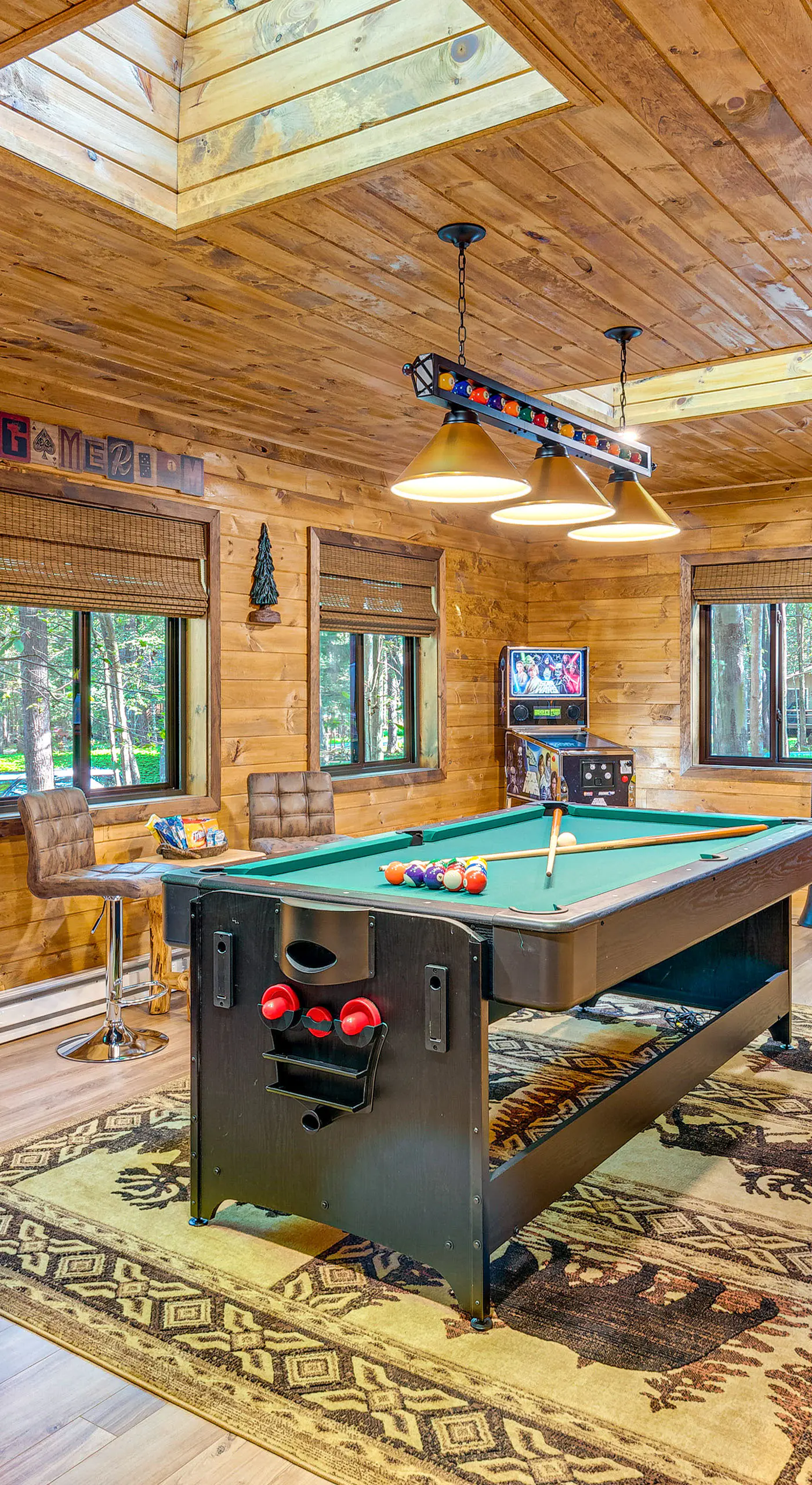 Game Room & Hot Tub: ‘Pine Bear' Pocono Lake Cabin