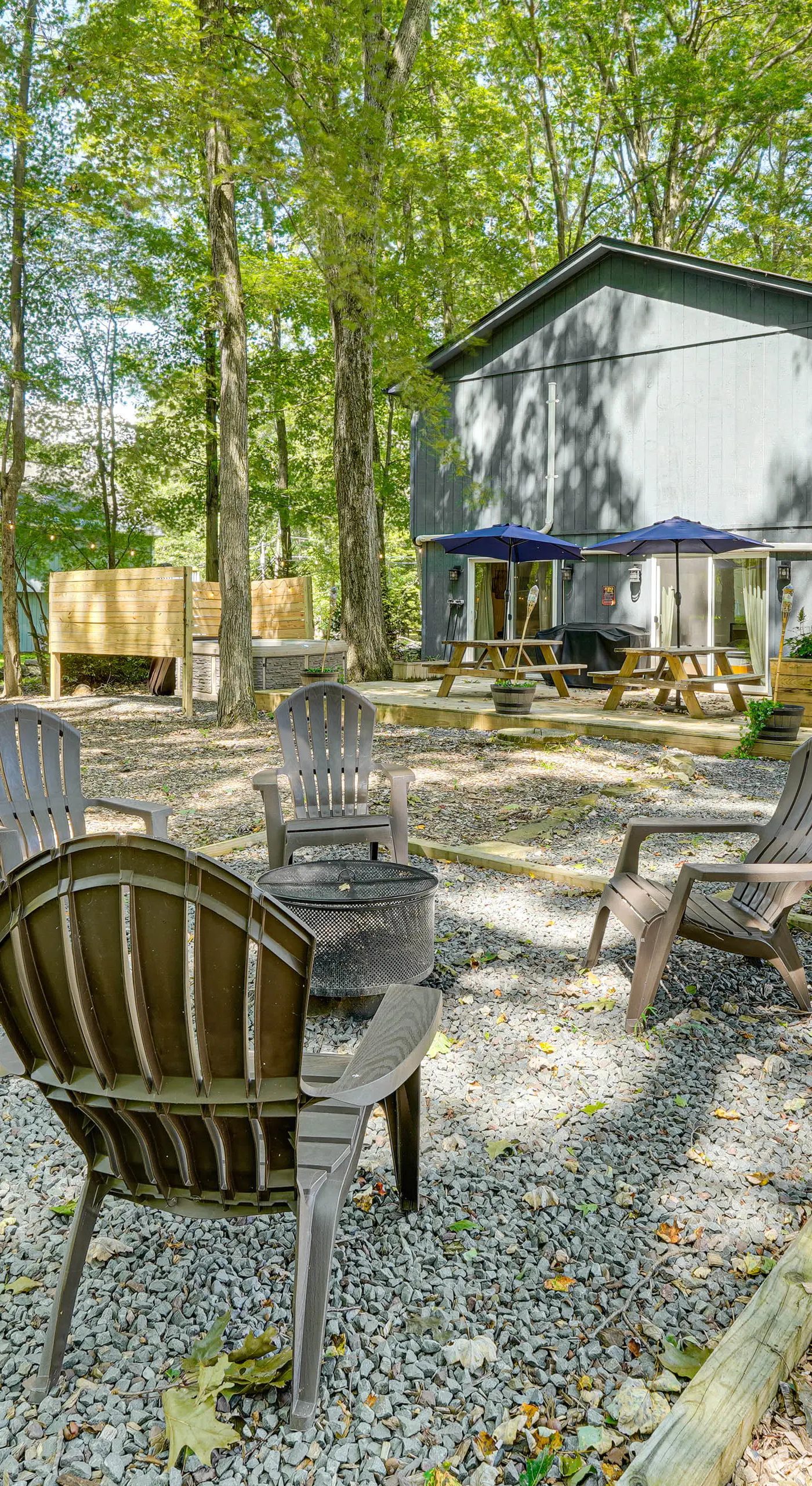 Private Hot Tub: Tree-Lined Poconos Home!