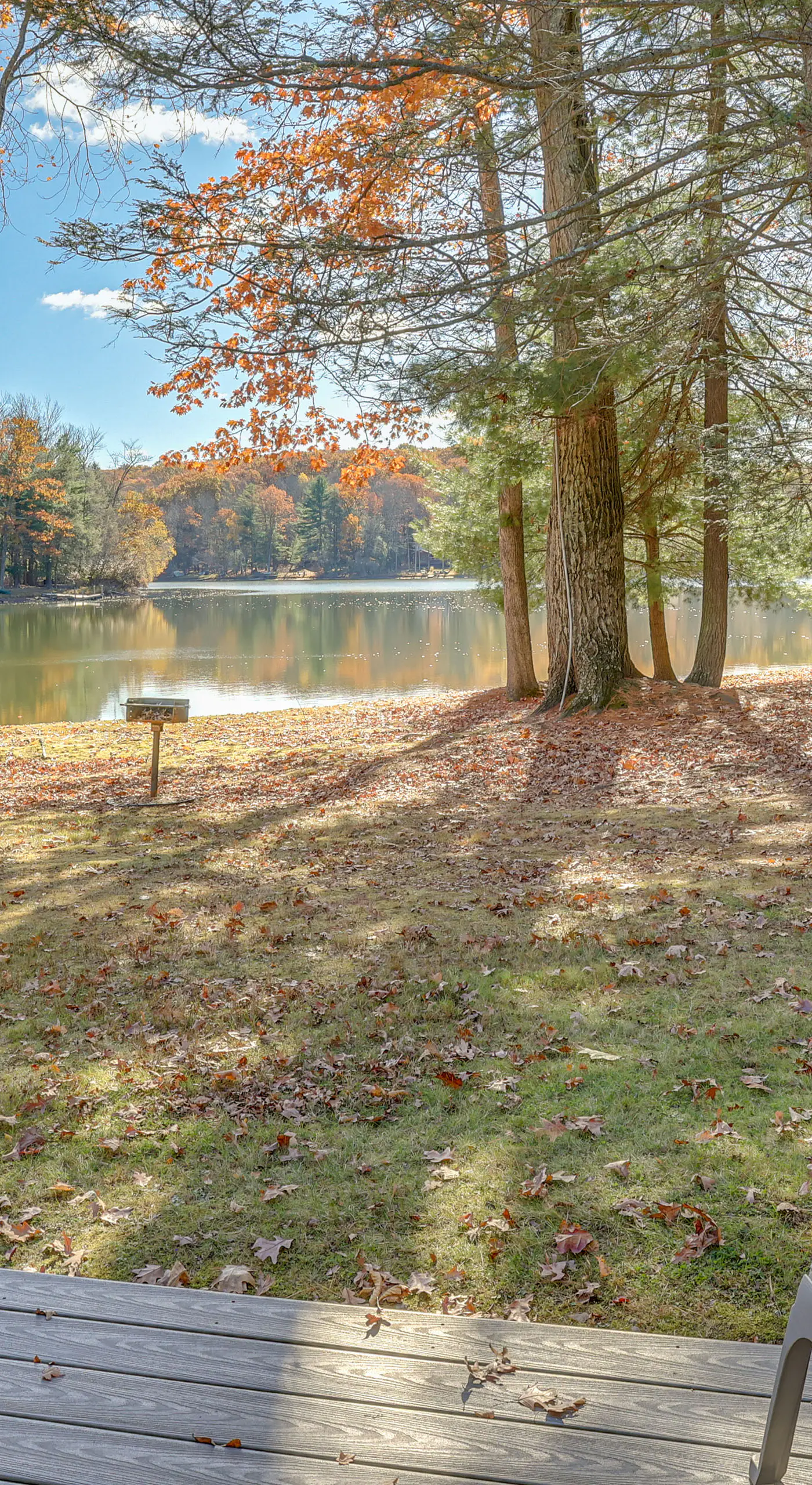 Steps to Lake Tanglwood: Tranquil Wooded Retreat