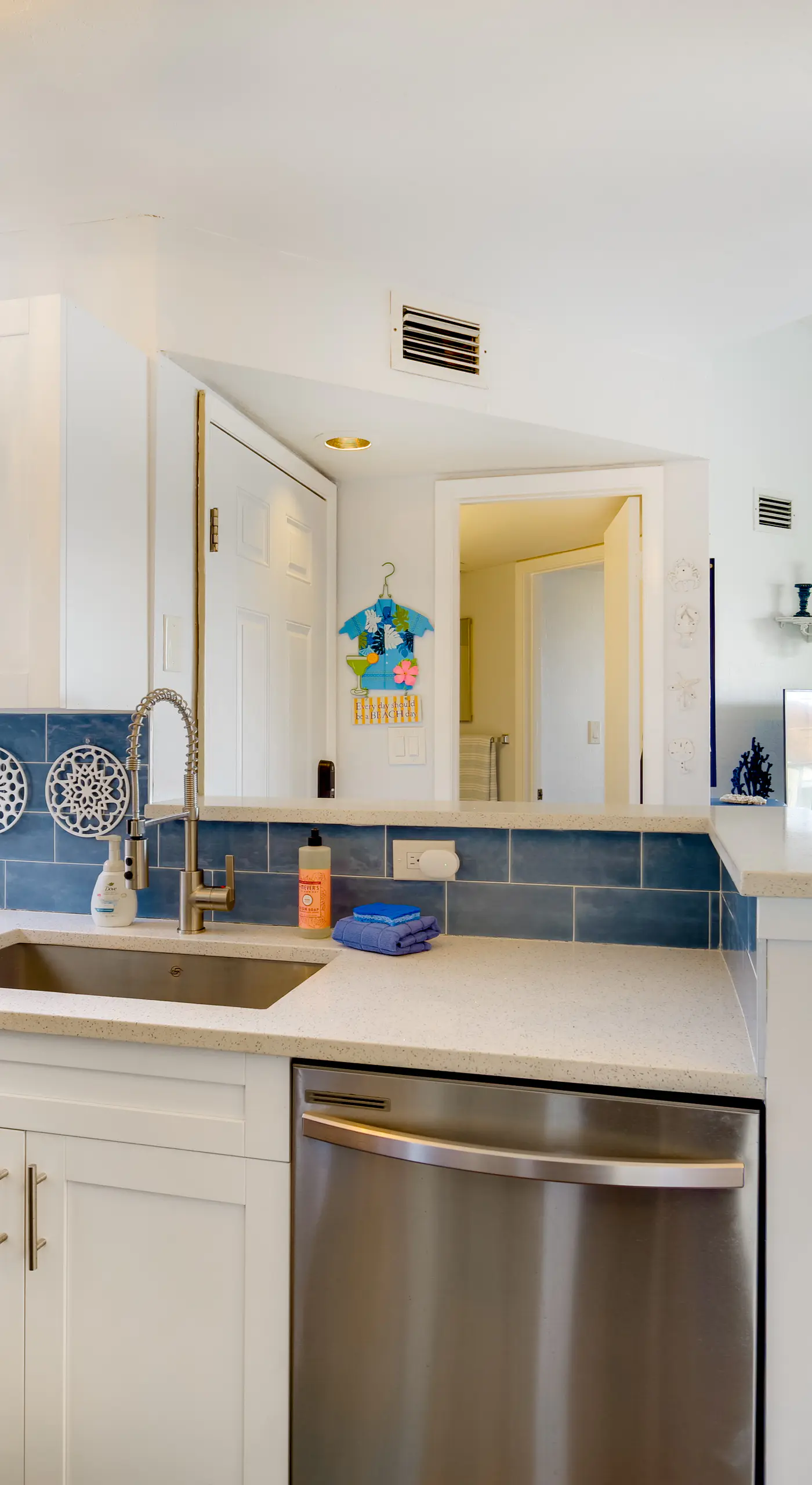 Walk to Canova Beach Park: Couple's Coastal Condo