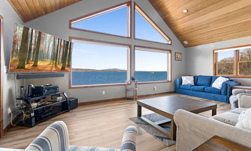 Lookout on Waters Edge; Oceanfront home in Owls Head