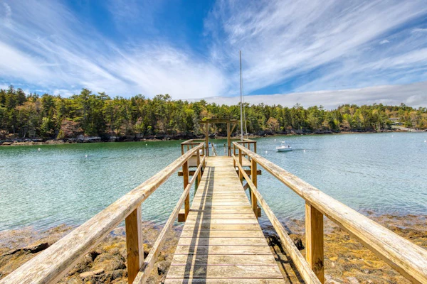 Waterfront cabin with ocean view & private dock