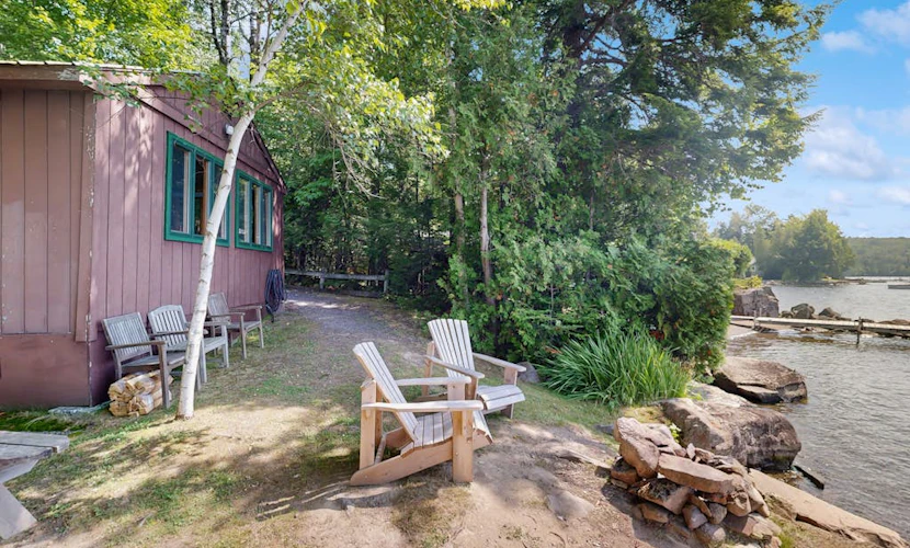 Cozy Lakefront Cottage with Dock, Mountain Views, Peaceful Location