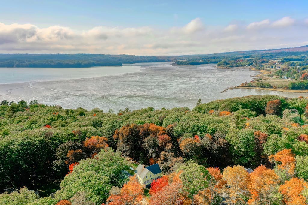 Renovated 19th-Century Farmhouse w/ 270 Feet of Waterfront & Sunset Views
