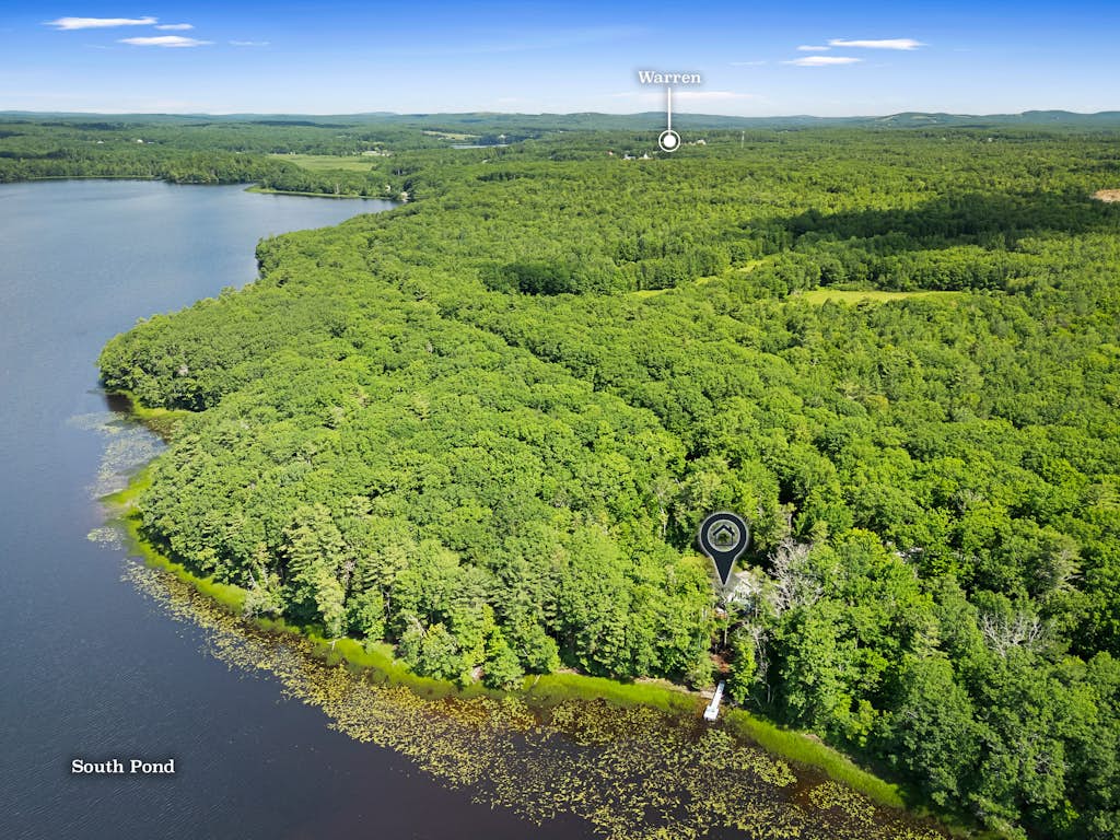 Loon's Cry on South Pond- Sunny, lakefront home with private dock, great deck & firepit