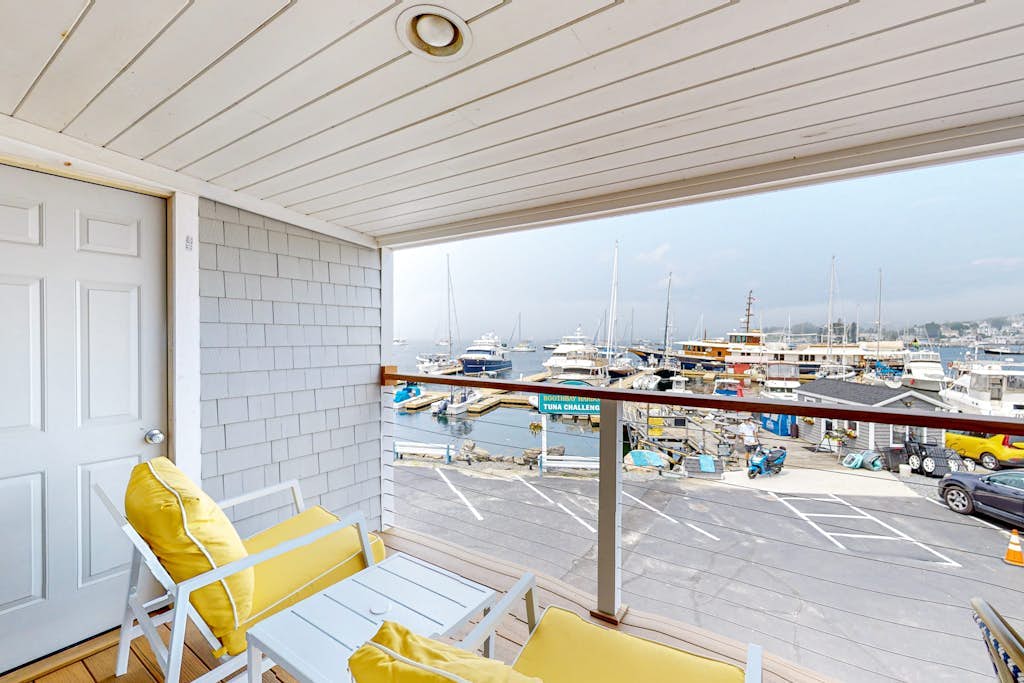Oceanfront, dog-friendly condo with Boothbay Harbor views & prime location