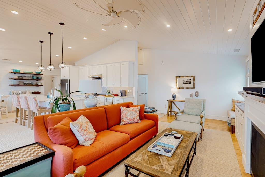 Perfectly located retreat with grill, fireplace, & chef