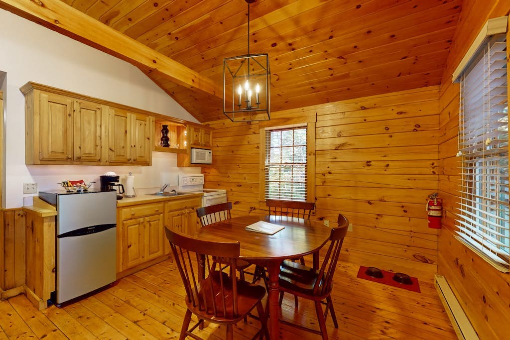Quaint dog-friendly cabin getaway with firepit, AC, kitchen, & hiking