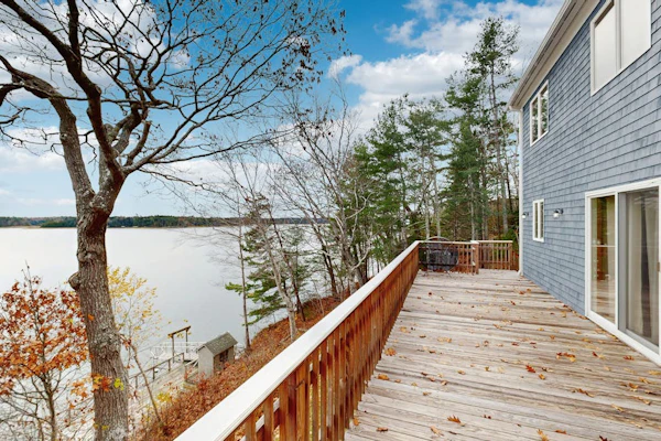 Serene waterfront home w/ a dock, large deck & amazing views!