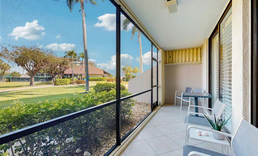 Cozy condo with shared pool, water view