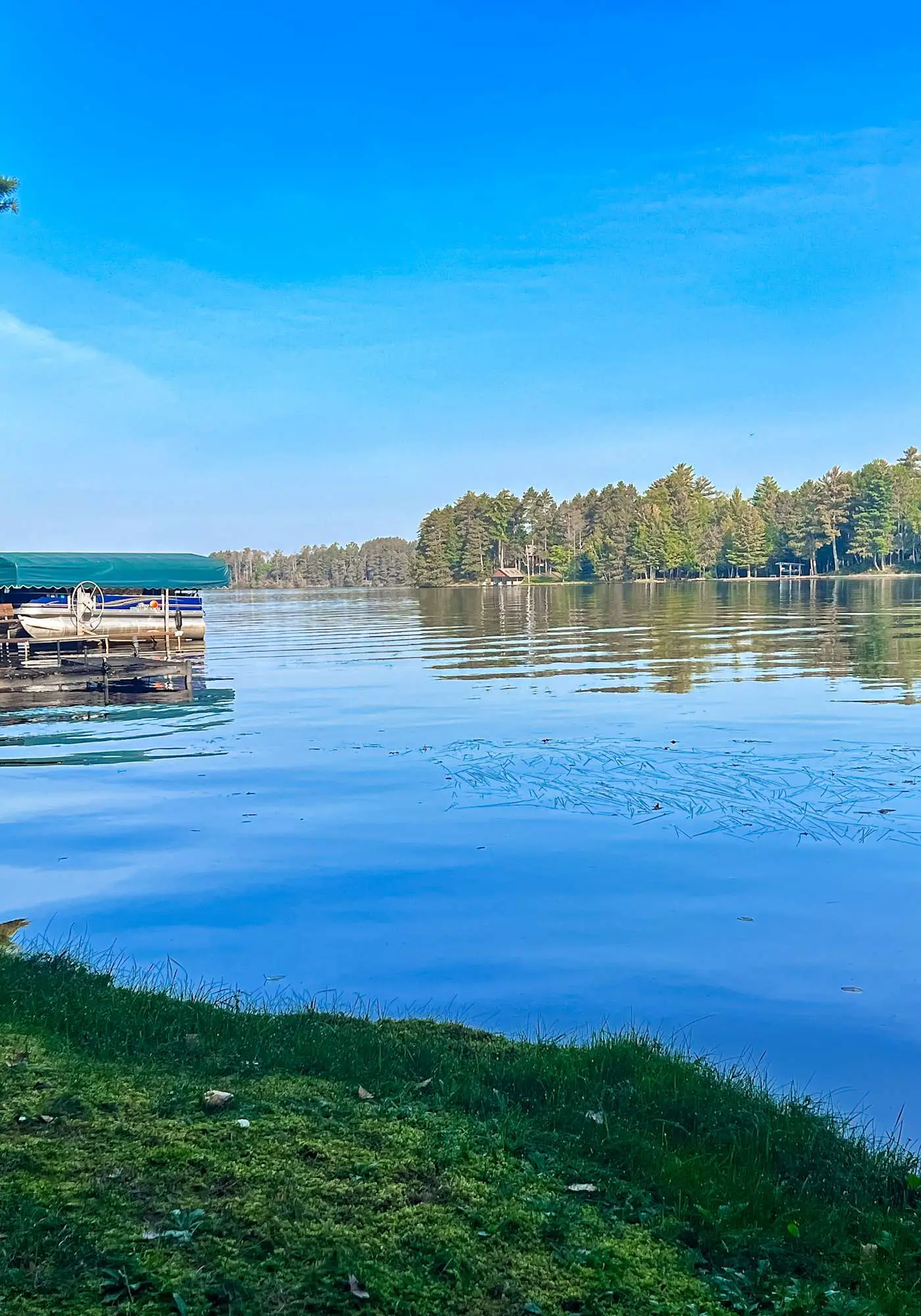 Lakefront escape on Rest Lake with dock, firepit & bike trail access