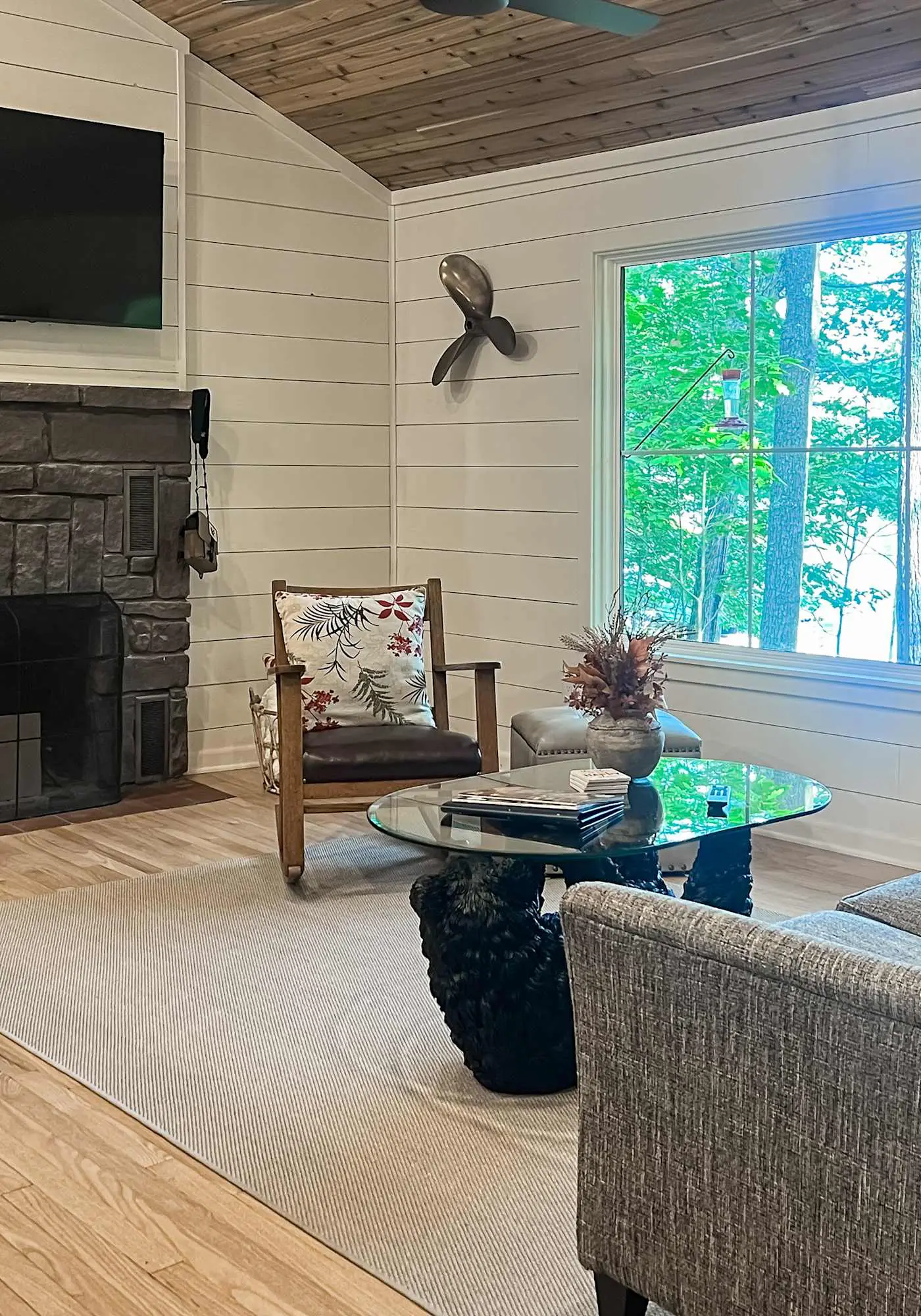 Lakefront escape on Rest Lake with dock, firepit & bike trail access