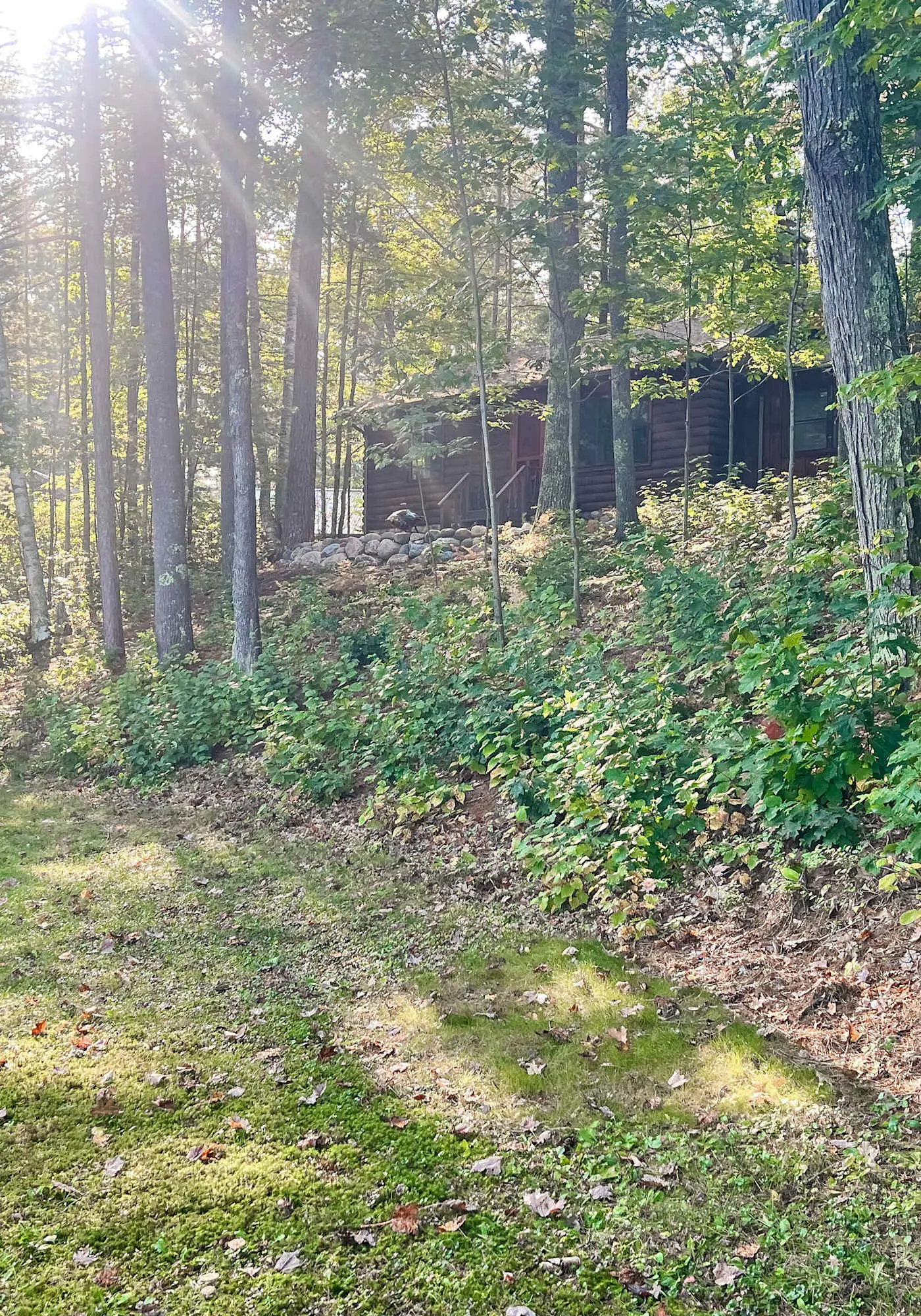 Lakefront escape on Rest Lake with dock, firepit & bike trail access