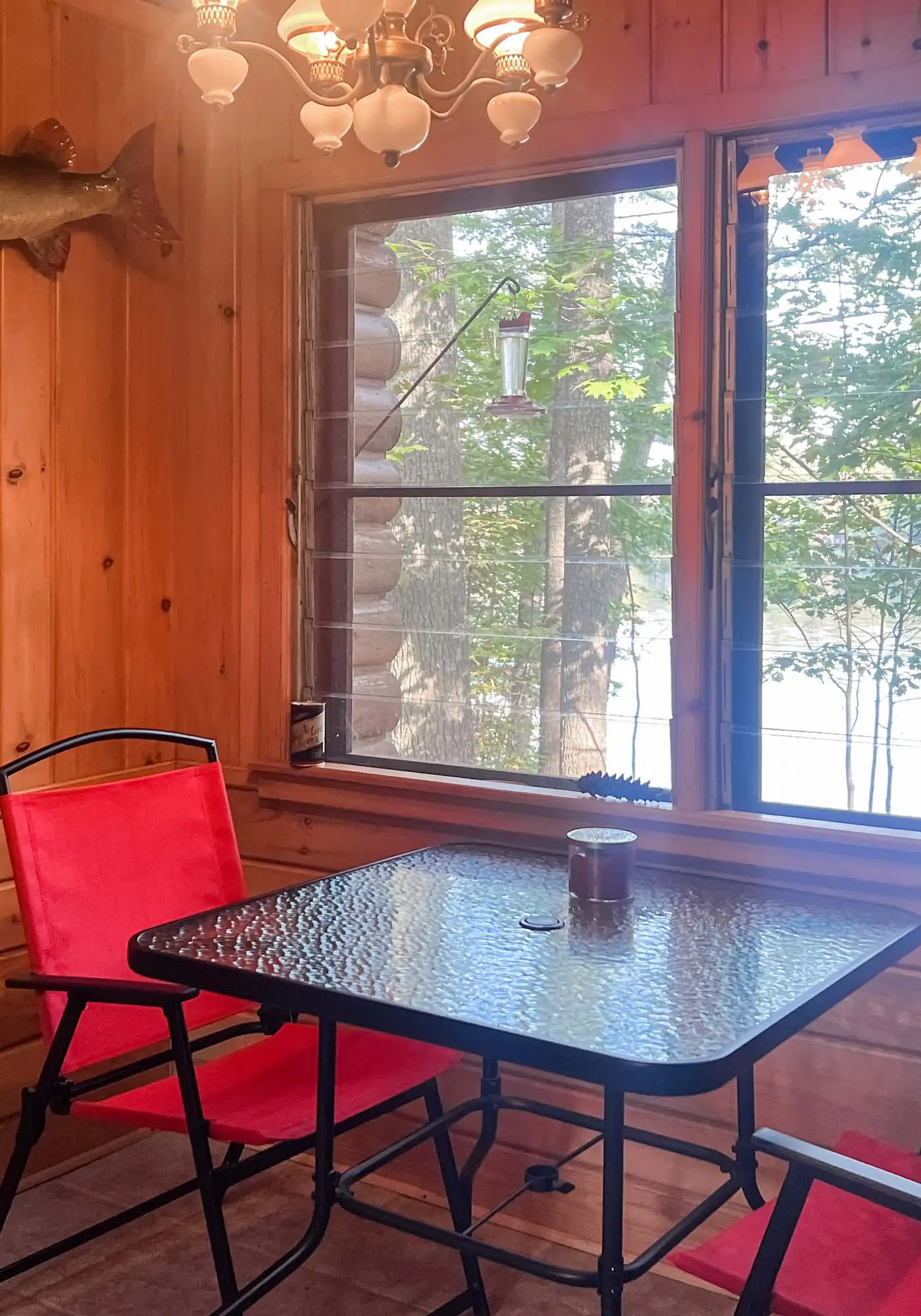 Lakefront escape on Rest Lake with dock, firepit & bike trail access