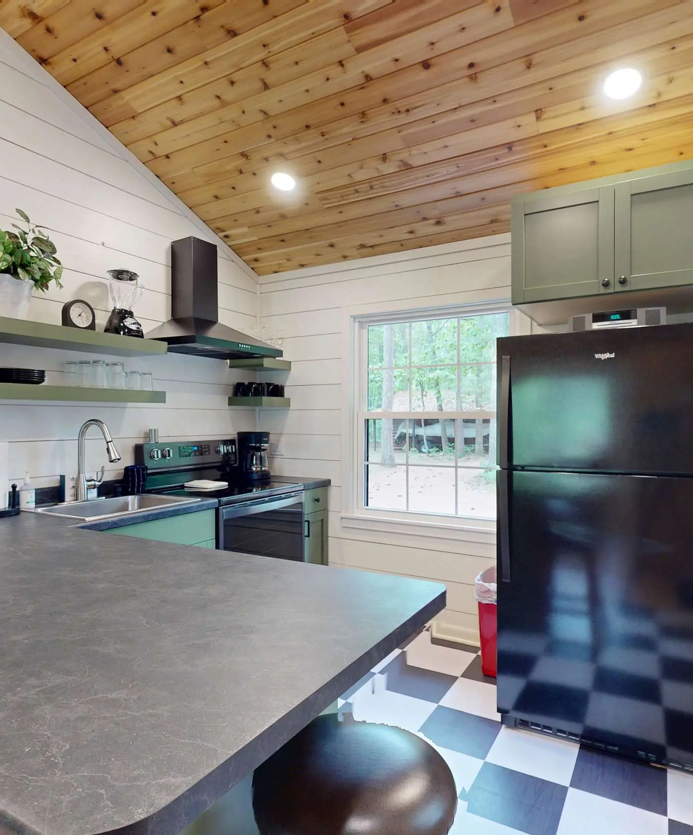 Lakefront escape on Rest Lake with dock, firepit & bike trail access