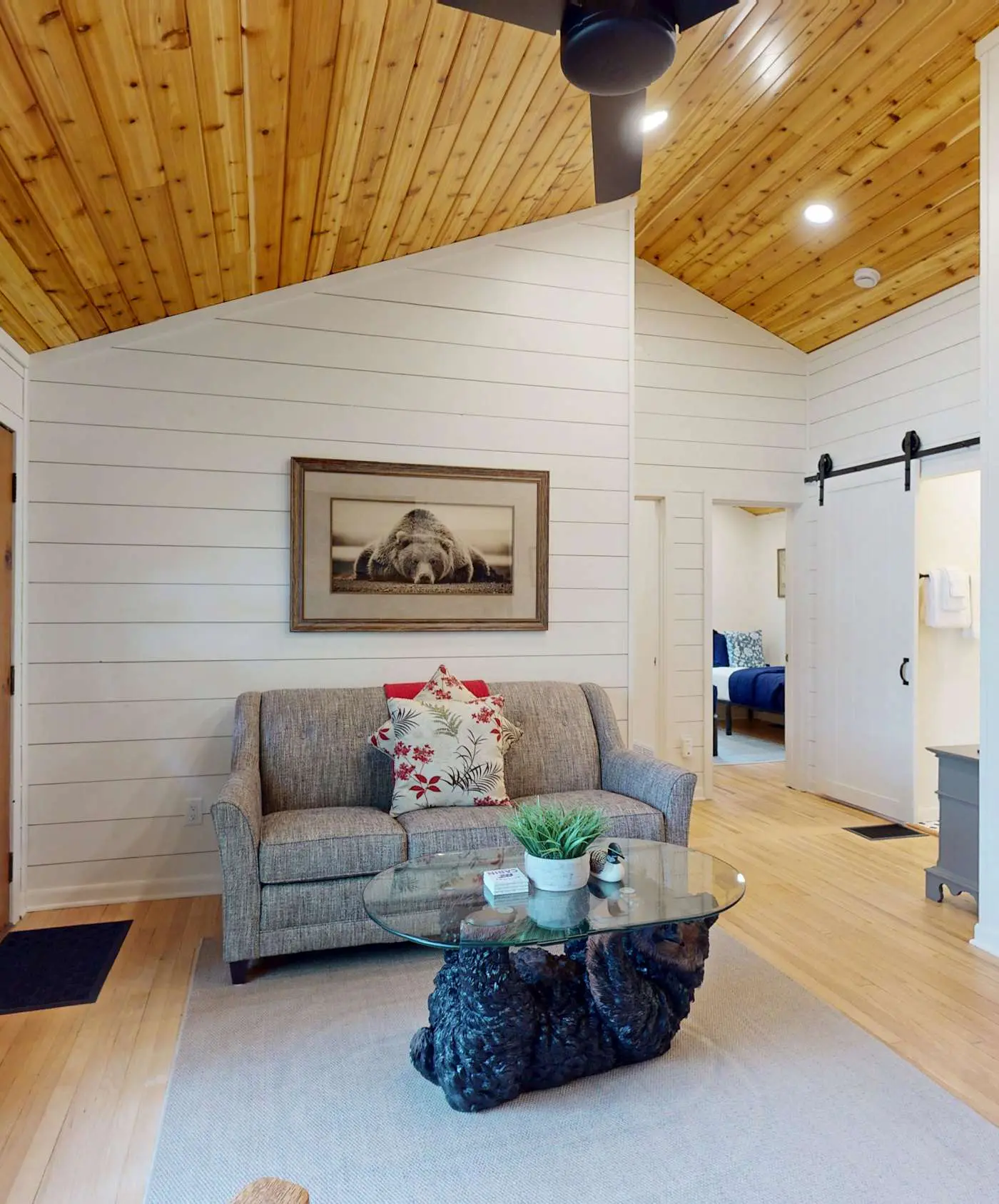 Lakefront escape on Rest Lake with dock, firepit & bike trail access