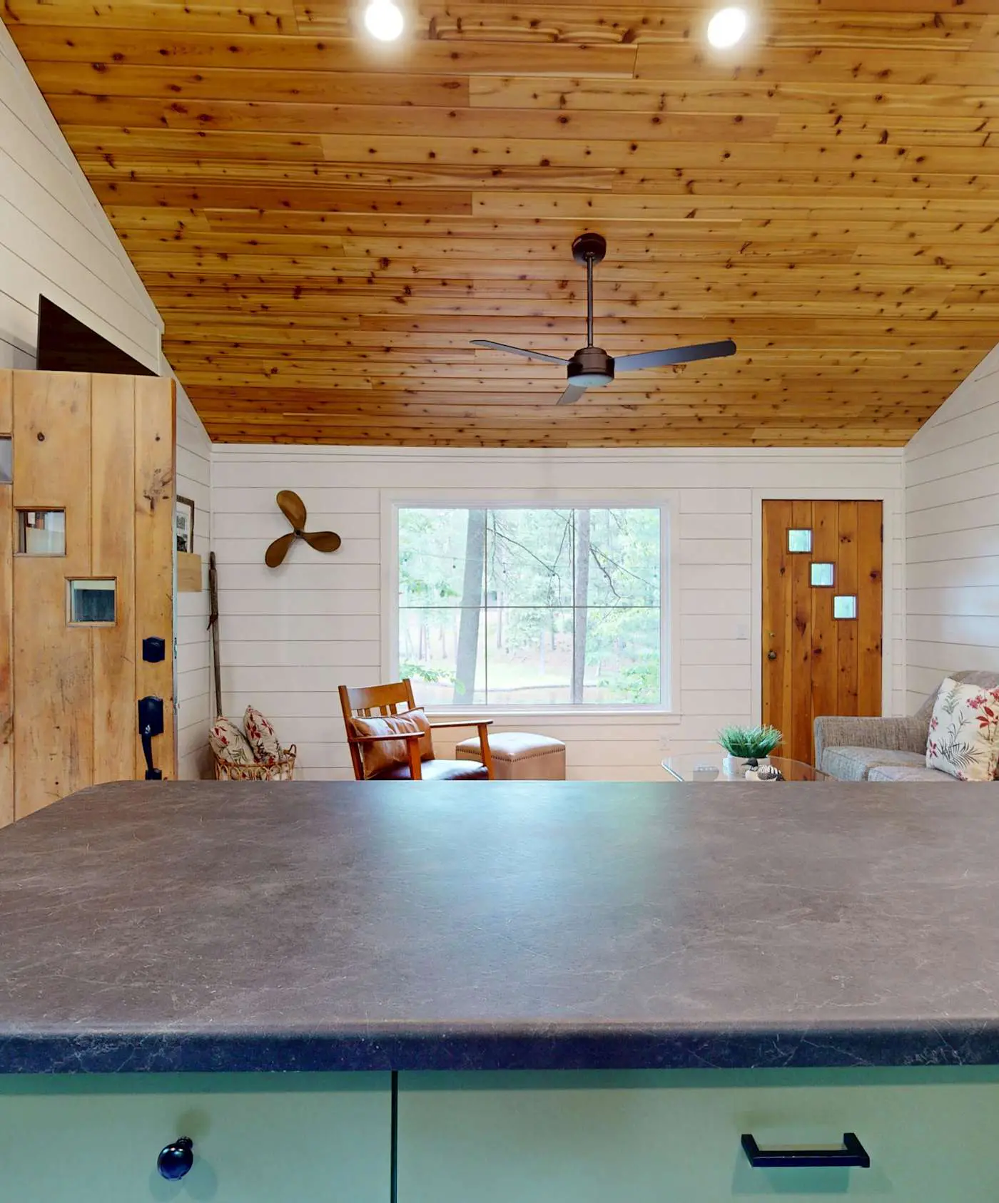 Lakefront escape on Rest Lake with dock, firepit & bike trail access