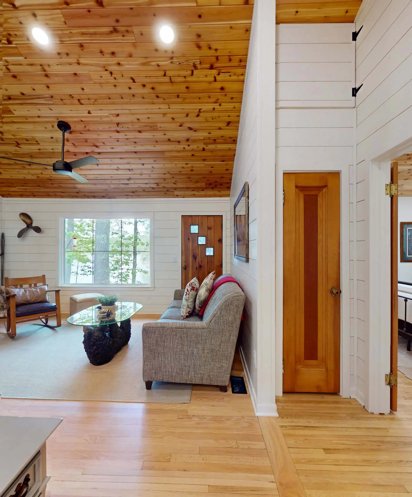 Lakefront escape on Rest Lake with dock, firepit & bike trail access