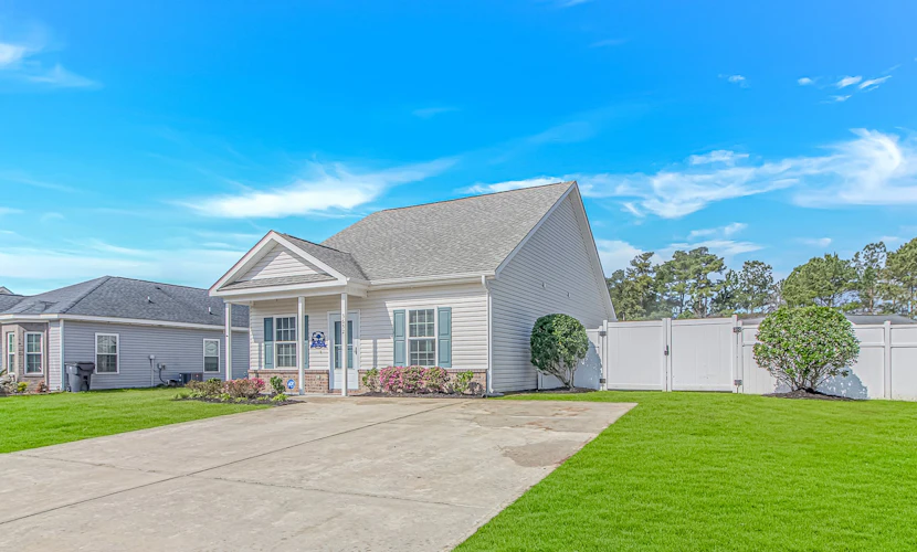 Welcome to this charming two bedroom home located at 3652 Claypond Village Lane, a peaceful retreat just a short drive from the beach in Myrtle Beach. Perfect for small families or close friends traveling together, this cozy home features one queen bed in the primary bedroom and a twin over full bunk bed in the second bedroom. It offers a quiet place to relax away from the crowds while still being close enough to enjoy everything Myrtle Beach has to offer.