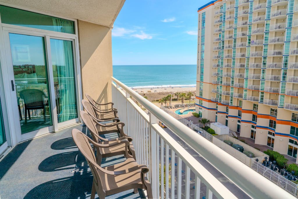 This ocean view vacation rental offers the perfect blend of location and relaxation. If you're looking for a getaway at one of Myrtle Beach's most sought-after resorts, your search ends here. Situated on the 7th floor of the Palmetto Building at the family-friendly Dunes Village Resort, this fully furnished condo is designed to comfortably accommodate up to 8 guests. With a king-sized bed, two queen-sized beds, and a sleeper sofa, it&rsquo;s the ideal spot for a relaxing stay with family or friends.