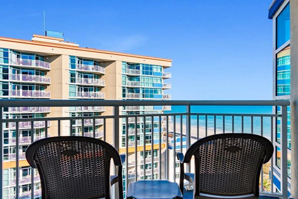 This ocean view vacation rental offers the perfect blend of location, comfort, and relaxation. If you're dreaming of a getaway at one of Myrtle Beach’s most beloved and family-friendly resorts, look no further. Perched on the 10th floor of the Palms Building at the popular Dunes Village Resort, this fully furnished condo is thoughtfully designed to accommodate up to 8 guests with ease. Whether you're planning a memorable family vacation or a laid-back beach retreat with friends, the combination of two queen-sized beds, a full-sized wall-mounted Murphy bed, and a queen sleeper sofa provides just the right mix of comfort and flexibility for any kind of stay.