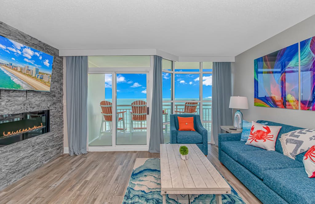 Prepare to be blown away! Check out this immaculate 1 bedroom / 1 bathroom suite located on the 9th floor of the Carolinian Beach Resort. This direct oceanfront apartment is fully furnished with 1 master bedroom featuring 1 king bed, multiple sleeper sofas, and will comfortably accommodate 4-5 guests! The condo offers 1 full bathroom, an oversized private balcony, oversized kitchen, washer and dryer, endless views, and so much more!