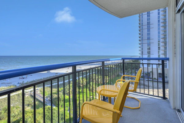 Check out this direct oceanfront vacation rental at Boardwalk Resort in Myrtle Beach, SC. This cozy and spacious condo is fully furnished with everything you need for a relaxing and memorable getaway. Located right on the beach, you’ll enjoy stunning oceanfront views, comfortable accommodations, and a convenient layout that’s perfect for families, couples, or groups of friends.