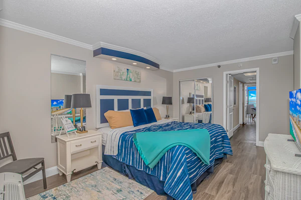 If you have been searching for the perfect beach escape, you just found it. Welcome to this stunning 12th floor oceanfront condo at the beautifully updated Caravelle Resort. Fully renovated in early 2026, this stylish retreat blends modern finishes with coastal comfort and comfortably accommodates up to 6 guests with a king sized bed, Murphy bed, and sleeper sofa.