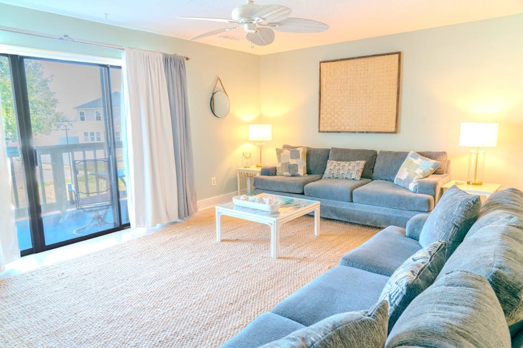 Check out this recently remodeled 1 bedroom, 1.5 bath rental located at Golf Colony in Deerfield! This condo is located in the South Myrtle Beach / Surfside area. This location offers a break from the tourists and traffic, but is only 10 minutes to downtown Myrtle Beach, and only 2 miles to the ocean! This property is fully furnished with one king bed, two sleeper sofa's, and will accommodate up to 5 guests comfortably!