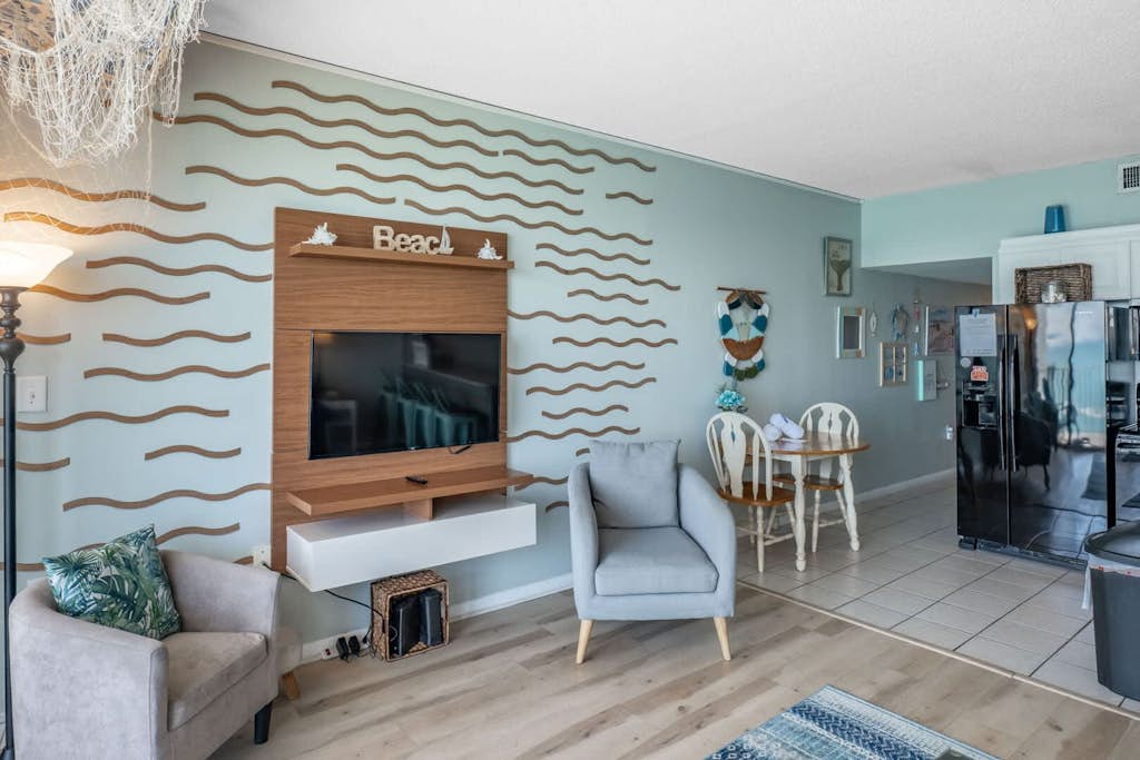 Check out this stunning, updated oceanfront 2-bedroom condo, perfect for up to 6 guests! Fully furnished with everything you need to feel right at home, this bright and airy coastal retreat is the ideal setting for your next beach vacation. With a queen-sized bed, a twin bed with a twin trundle, and a queen-sized sleeper sofa, there's plenty of comfortable space for everyone to relax and unwind.
