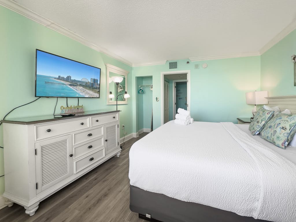 Rare 2-Story Oceanfront Condo at Sandy Beach Resort | Sleeps 6

Experience something truly special with this one-of-a-kind 2-story oceanfront condo at Sandy Beach Resort in Myrtle Beach, SC! Perched on the 11th floor, this direct oceanfront retreat features two bedrooms, two private balconies, and panoramic views of the Atlantic. Thoughtfully furnished and recently updated, this spacious home comfortably sleeps up to 6 guests &mdash; perfect for families, couples, or friends seeking a unique coastal getaway.