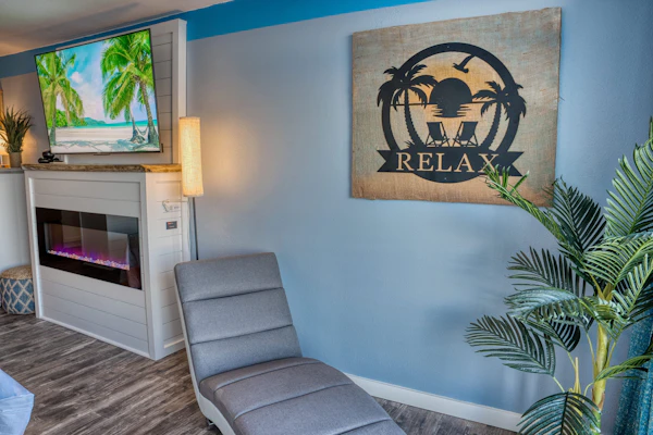 This is an absolutely incredible, completely renovated, oceanfront suite located at the Landmark Resort in Myrtle Beach, SC. The search for your next vacation stops here! This 10th floor beachfront studio condo is fully furnished and the layout will accommodate 4 guests.