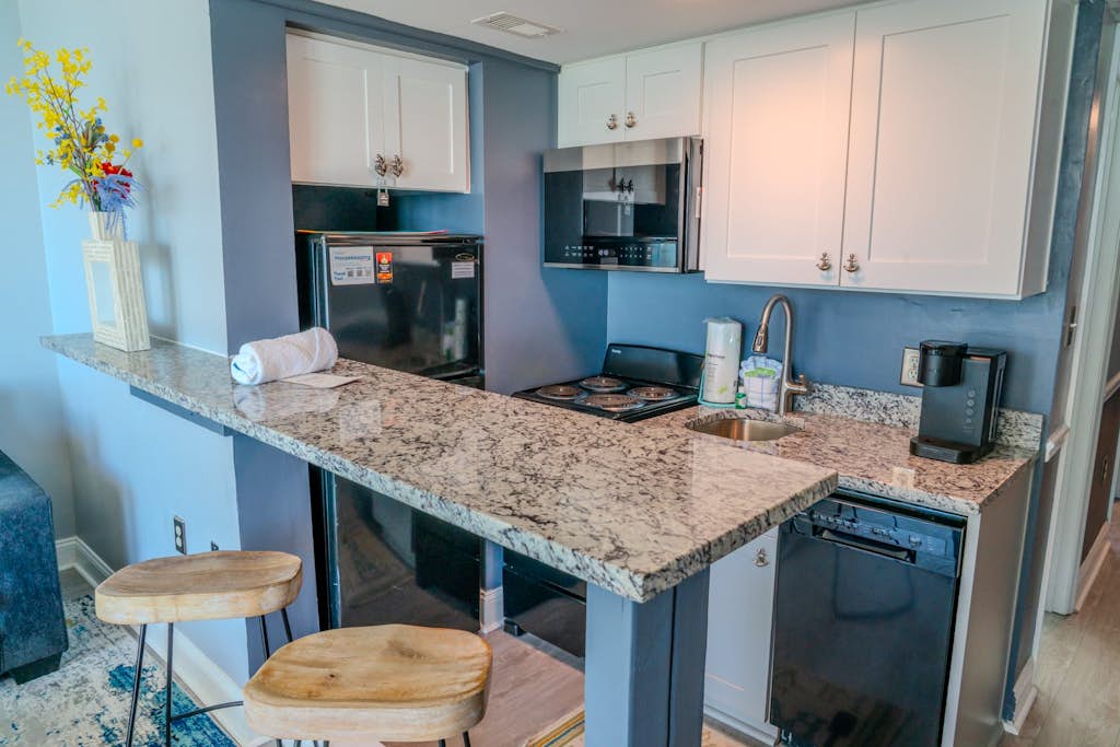 If you're looking for a vacation rental in pristine condition, your search ends here. This ocean front, King Suite is situated on the 7th floor of the Meridian Plaza Resort in Myrtle Beach.