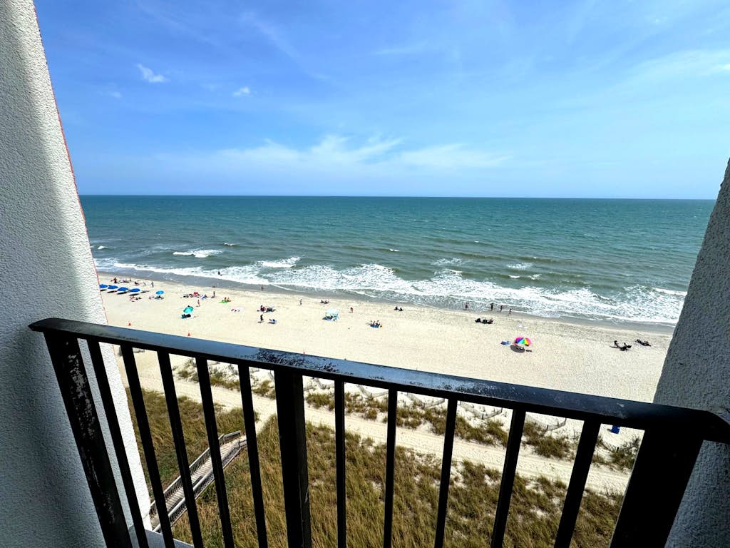 This is an absolutely incredible, completely renovated, luxury suite located at the Palace Resort in Myrtle Beach, SC. The search for your next vacation stops here! Check out this 7th floor, oceanfront, studio apartment. The condo is fully furnished and the layout will accommodate 2-4 guests.