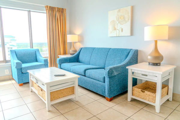 This is an incredible 2-bedroom condo located at the Palace Resort in Myrtle Beach, SC. The search for your next vacation stops here! Check out this 14th floor, ocean view, 2-bedroom apartment. The condo is fully furnished with 1 queen bed, 2 twin size beds, a sleeper sofa, and will comfortably accommodate 6 guests.