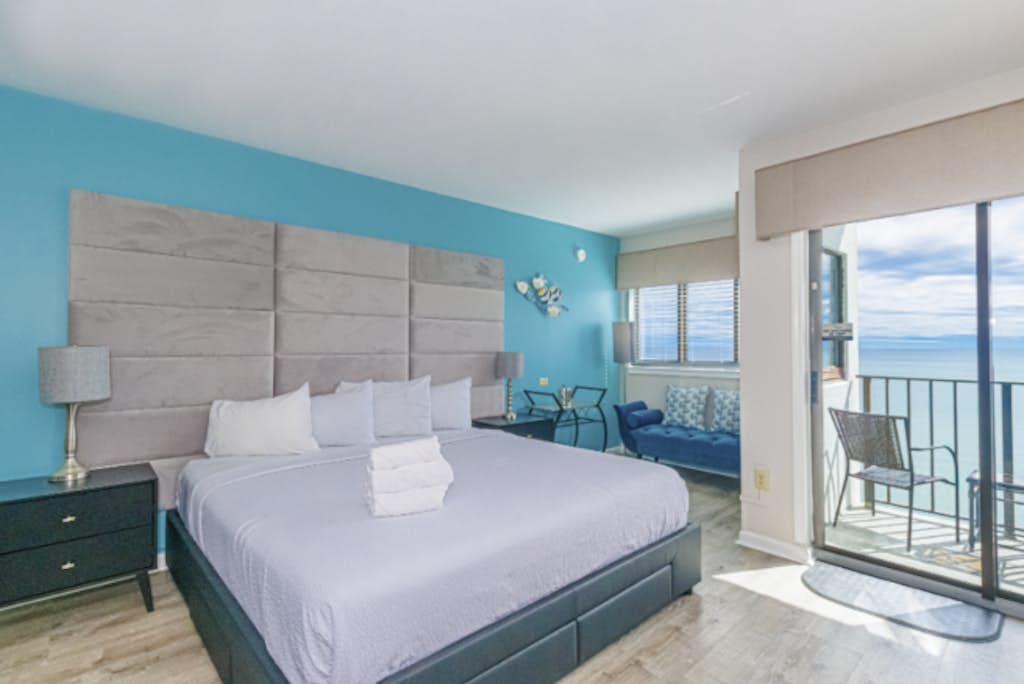 The search for your next vacation ends here! Whether you're planning a romantic getaway or a family trip, we have two beautiful oceanfront studios on the 15th floor at The Palace Resort in Myrtle Beach, both offering spectacular oceanfront views of the Atlantic Ocean.