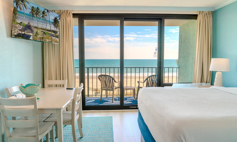 Welcome to this beautifully remodeled, oceanfront one-bedroom condo located at Compass Cove Resort in the picturesque Schooner Building! This stunning, newly renovated space features two queen-sized beds, comfortably accommodating up to 4 guests—perfect for couples, friends, or small families looking for a relaxing getaway.