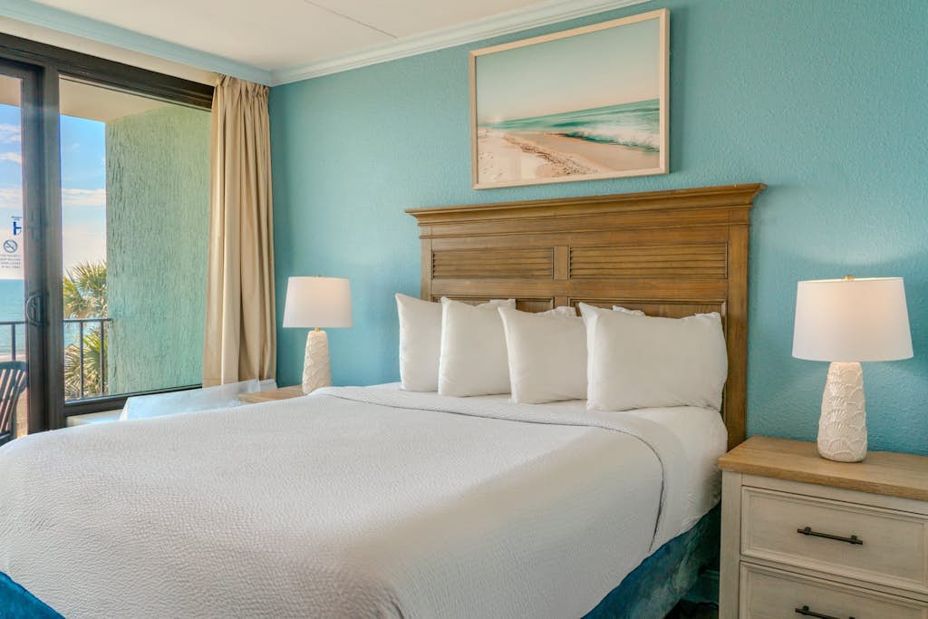 Welcome to this beautifully remodeled, oceanfront one-bedroom condo located at Compass Cove Resort in the picturesque Schooner Building! This stunning, newly renovated space features two queen-sized beds, comfortably accommodating up to 4 guests&mdash;perfect for couples, friends, or small families looking for a relaxing getaway.