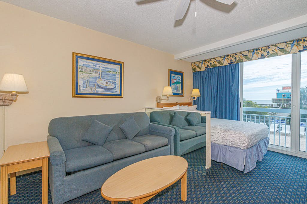 Step into a sun-kissed oceanfront escape at the renowned Yachtsman Resort, South Tower, where the sparkling Atlantic is always within view. Nestled on the third floor, this inviting studio places you mere steps from the lively Myrtle Beach Boardwalk and the iconic 14th Avenue Pier. With sweeping ocean vistas, a bright and airy layout, and a prime beachfront location, this charming retreat is ideal for a rejuvenating coastal getaway.


RENOVATIONS ARE BEING DONE IN SOME UNITS AT THE RESORT!!! WORK WILL BE PERFORMED FROM 9AM-5PM DURING YOUR STAY!!