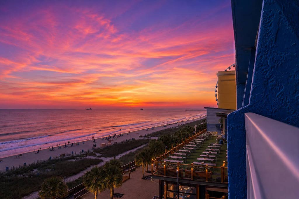 Discover your perfect oceanfront getaway at the iconic Yachtsman Resort South Tower. Set on the 7th floor, this beautifully updated studio places you just steps from the energy of the Myrtle Beach Boardwalk and the historic 14th Avenue Pier.  With wide open views of the Atlantic and a layout designed for comfort, this space offers the ideal mix of relaxation and convenience for your next beach trip.