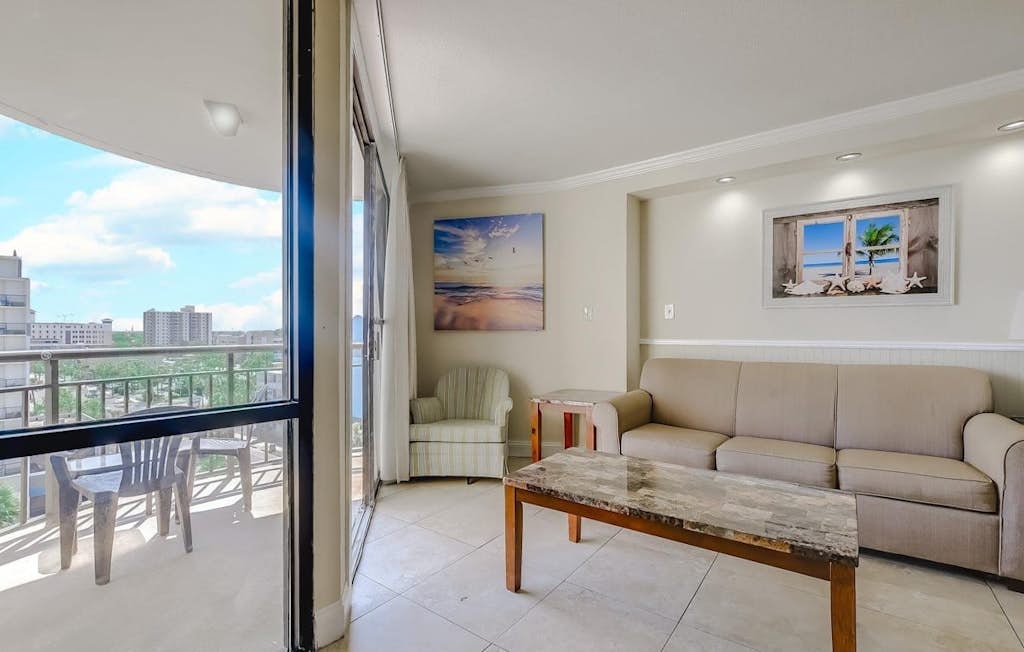 If you're looking for a pristine vacation rental with an incredible view, your search ends here. This ocean view 1-bedroom suite is situated on the 7th floor of the Meridian Plaza Resort in Myrtle Beach. Conveniently located to everything along the Grand Strand, the Meridian is a perfect location for our guests.