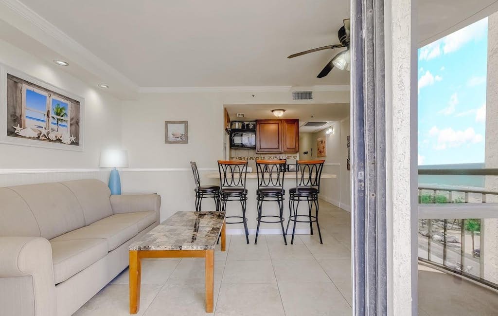 If you're looking for a pristine vacation rental with an incredible view, your search ends here. This ocean view 1-bedroom suite is situated on the 7th floor of the Meridian Plaza Resort in Myrtle Beach. Conveniently located to everything along the Grand Strand, the Meridian is a perfect location for our guests.