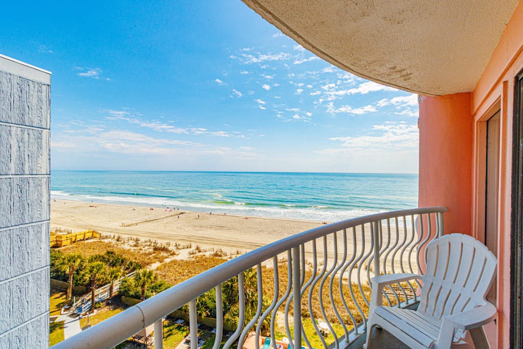 Escape to the beauty of Myrtle Beach and experience a relaxing coastal stay in this spacious ocean view condo at St. Clements Resort. Located on the 6th floor, this thoughtfully designed one bedroom, one bathroom retreat offers comfort, convenience, and beautiful views of the Atlantic. With luxury vinyl plank flooring throughout, a bright open layout, and a large private balcony overlooking the ocean, this condo provides the perfect setting for families, couples, or small groups looking to enjoy everything the Grand Strand has to offer. The home comfortably accommodates up to six guests, making it ideal for a memorable beach getaway.
